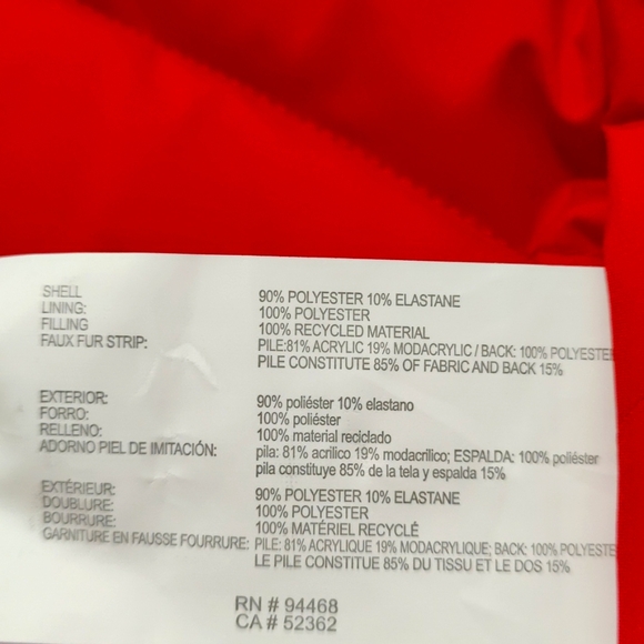 Red Puffer Coat - Picture 7 of 7